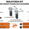 Walky2024 Kit - Walky miniaturní pákový pohon dvoukřídlé brány